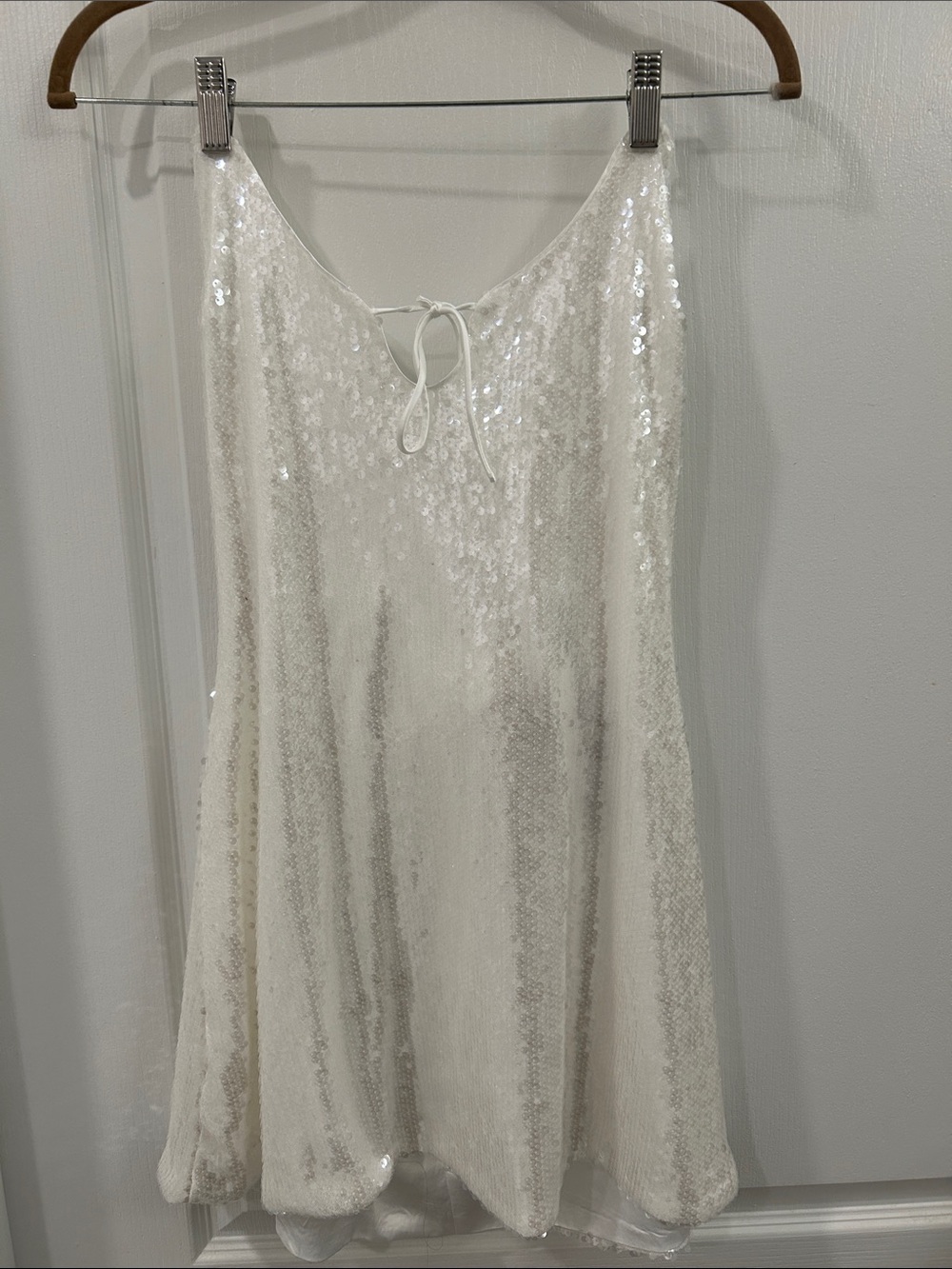 NWT Moonchild Halter Mini Dress Ivory - Picture 2 of 11